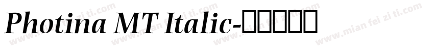 Photina MT Italic字体转换